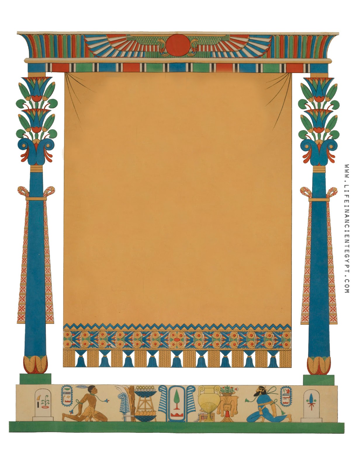 Рамка в египетском стиле